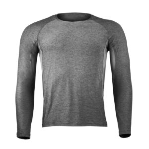 Polera Dry Fit Con Malla Manga Larga Hombre
