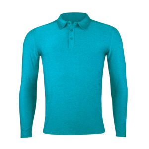 Polera Dry Fit Con Cuello Manga Larga Hombre