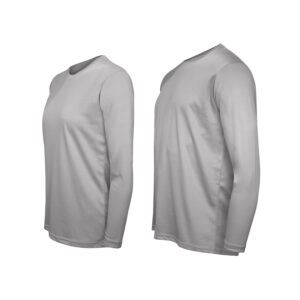 Polera 100% Poliester Básica Manga Larga Unisex